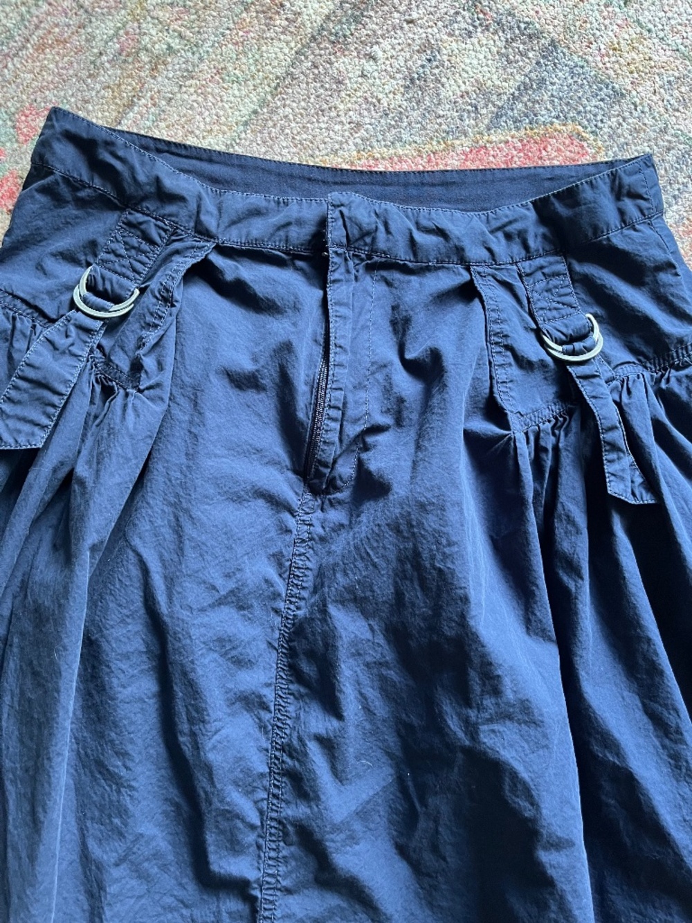 Anthropologie Poplin Utility Maxi Skirt